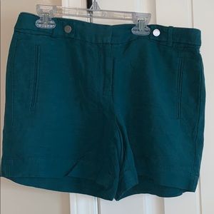 White House Black Market teal shorts